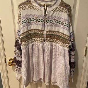 Free People Christmas Sweater Tunic